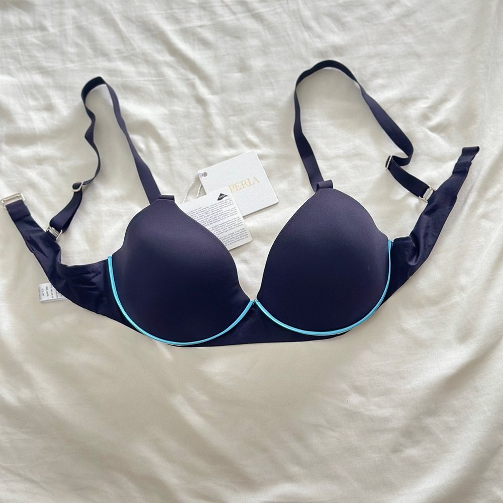 NWT La Perla black underwired bikini top Reggiseno mare F/italy42